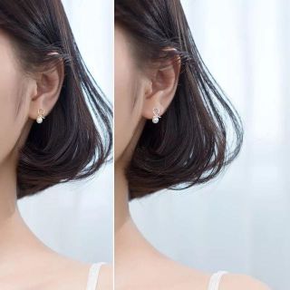 A507【純銀製⭐】ピアス 1粒 パール 小ぶり シンプル 上品 K18YG