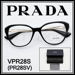 プラダ(PRADA)のPRADA PR28SV VPR28S プラダ ブラック/ゴールド メガネ 眼鏡(サングラス/メガネ)