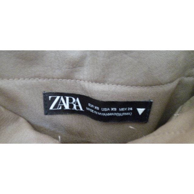 ZARA(ザラ)の☆再……値下げ☆ＺＡＲＡ レザー　キュロットスカート☆ レディースのスカート(ひざ丈スカート)の商品写真