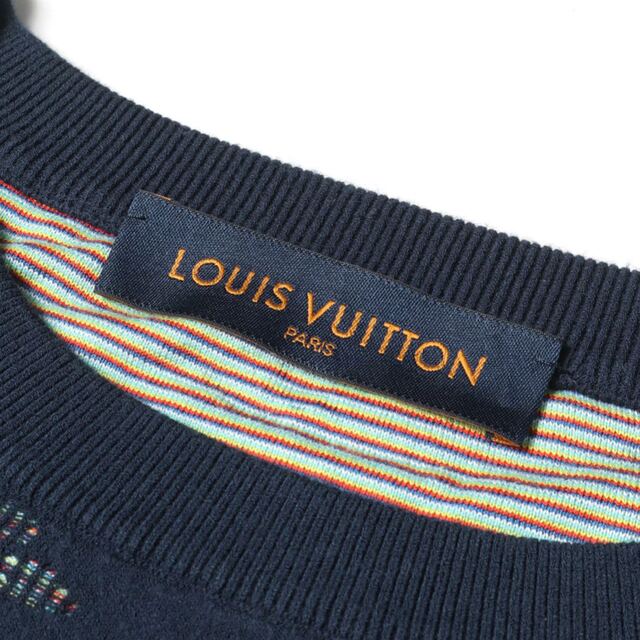 LOUIS VUITTON(ルイヴィトン)のヴィトン ドロップニードルモノグラム　クルーネック ニットセーター メンズのトップス(ニット/セーター)の商品写真