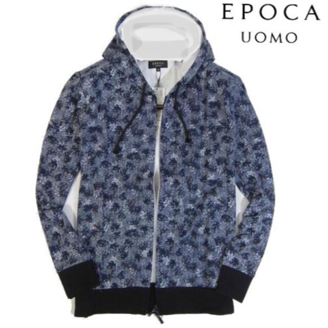 【EPOCA UOMO/エポカ ウォモ】ジップアップパーカー メンズ Mサイズ53cm袖丈