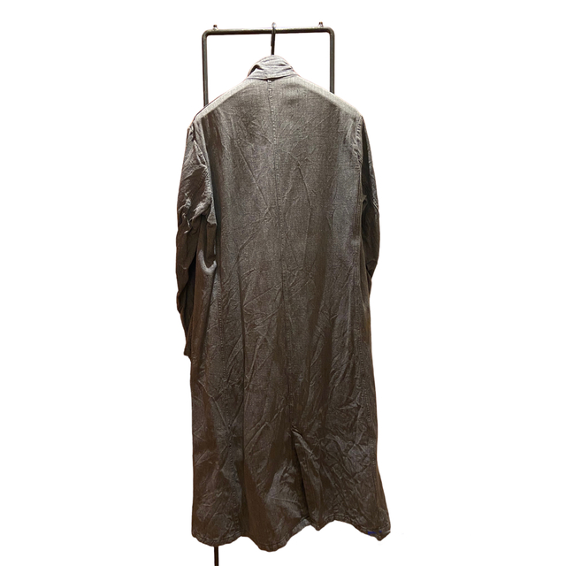 フランス　30S 40S 50S ヴィンテージ   アトリエコート　黒シャン メンズのジャケット/アウター(ステンカラーコート)の商品写真