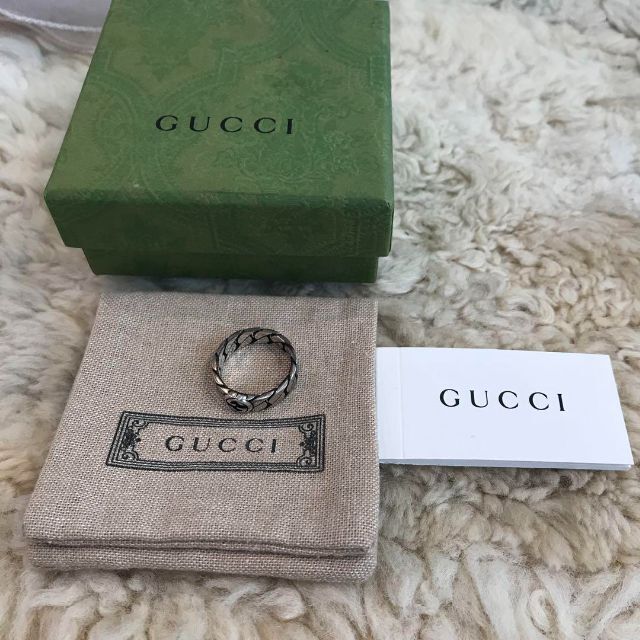 Gucci(グッチ)の☆超美品☆グッチ　インターロッキングG　ワイド　リング　Ag925　シルバー メンズのアクセサリー(リング(指輪))の商品写真