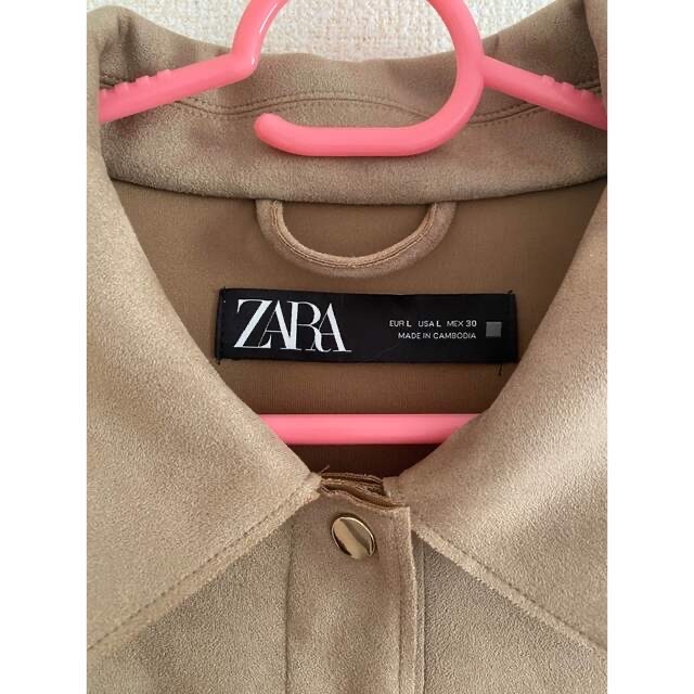 ZARA(ザラ)のスエードシャツジャケット レディースのジャケット/アウター(その他)の商品写真