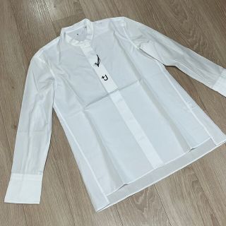 ユニクロ(UNIQLO)の【新品•送料込】ユニクロ　ジルサンダー　スーピマコットン　スタンドカラーシャツ(シャツ/ブラウス(長袖/七分))