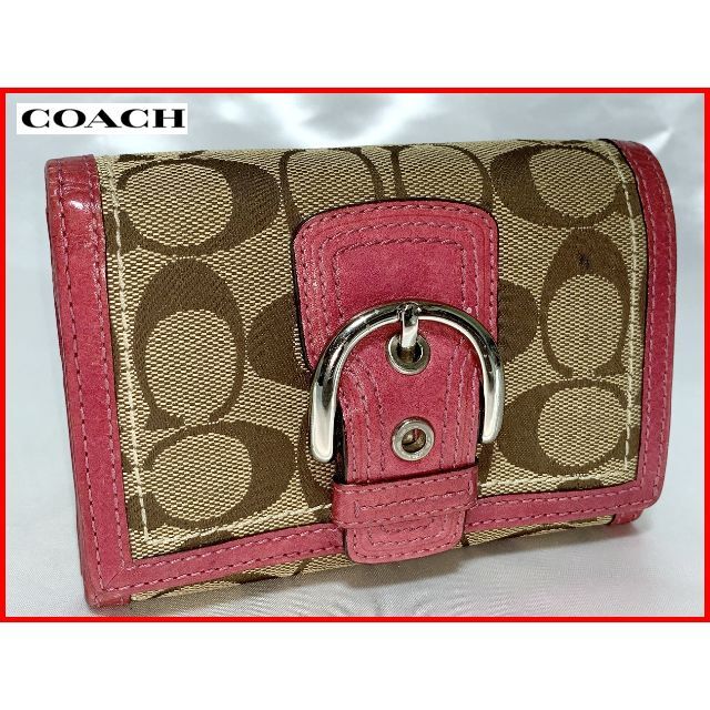 COACH(コーチ)のCOACH コーチ シグネチャー 二つ折り 財布 ウォレット D11 レディースのファッション小物(財布)の商品写真