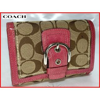 コーチ(COACH)のCOACH コーチ シグネチャー 二つ折り 財布 ウォレット D11(財布)