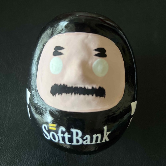 Softbank(ソフトバンク)のソフトバンク だるま　鷹勝・髭だるま（ビジター） スポーツ/アウトドアの野球(記念品/関連グッズ)の商品写真