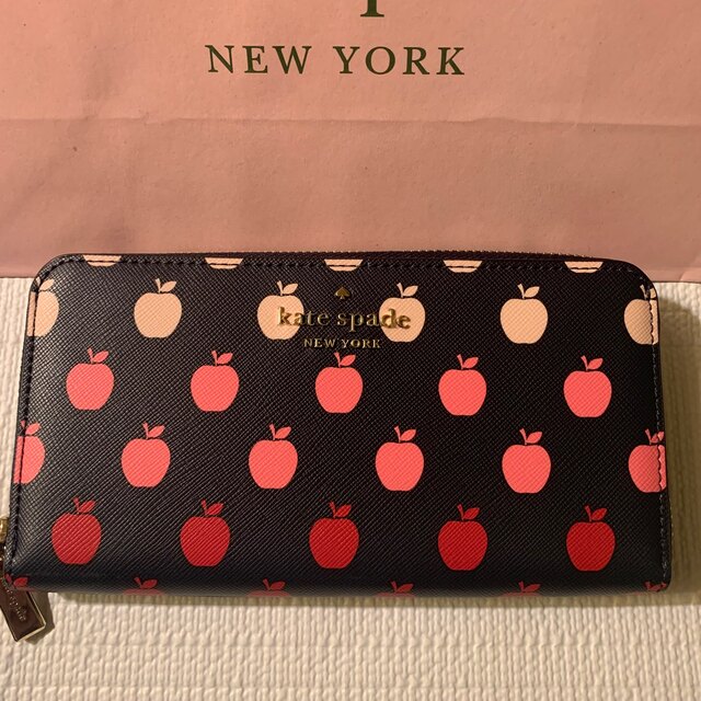 新品ケイトスペード　アップル　長財布　りんご　kate spade