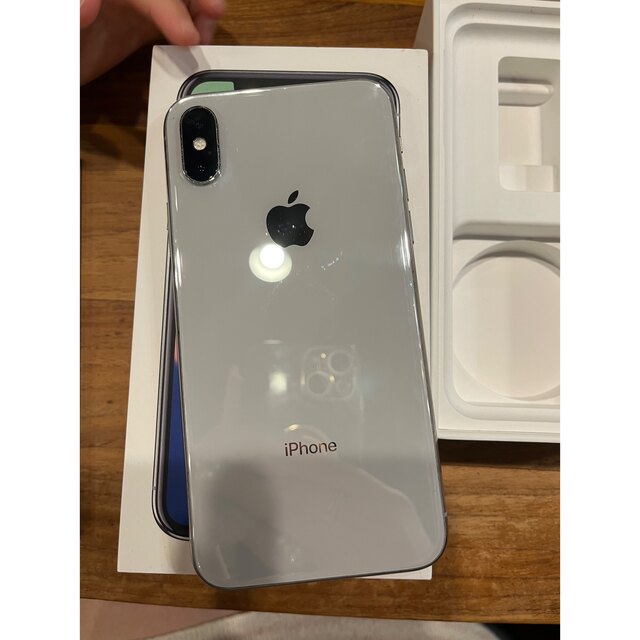 iPhone X Silver 64 GB Softbank ジャンク品 - 携帯電話