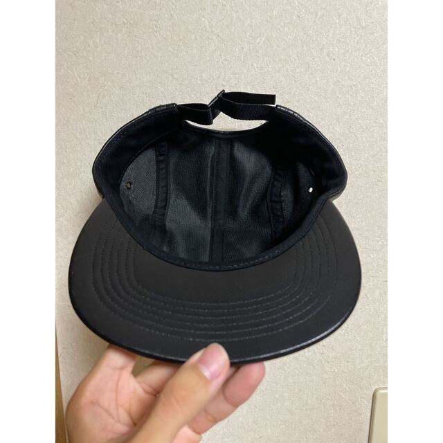 supreme camp cap leather 1