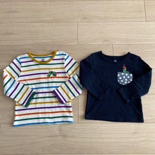 グラニフ(Graniph)のグラニフ はらぺこあおむし 長袖Tシャツ セット 100cm(Tシャツ/カットソー)