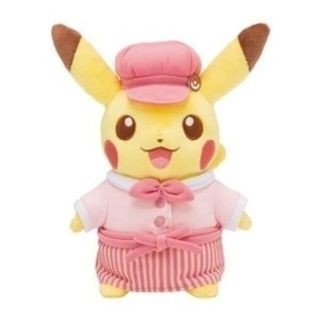 ポケモン(ポケモン)のポケモン　ピカチュウ♀ぬいぐるみ【ピンク】【緑】ピカチュウスイーツ(キャラクターグッズ)