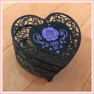 アナスイ(ANNA SUI)の【早い者勝ち】 ANNA SUI ハート 収納ケース 小物いれ 黒(小物入れ)