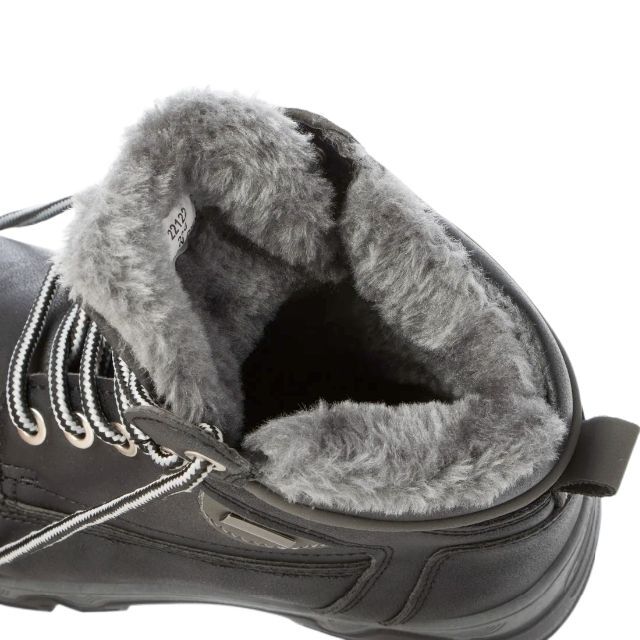 【22122_BLK_23.5】男女兼用の防寒ブーツ　ワークブーツ　アウトドア レディースの靴/シューズ(ブーツ)の商品写真