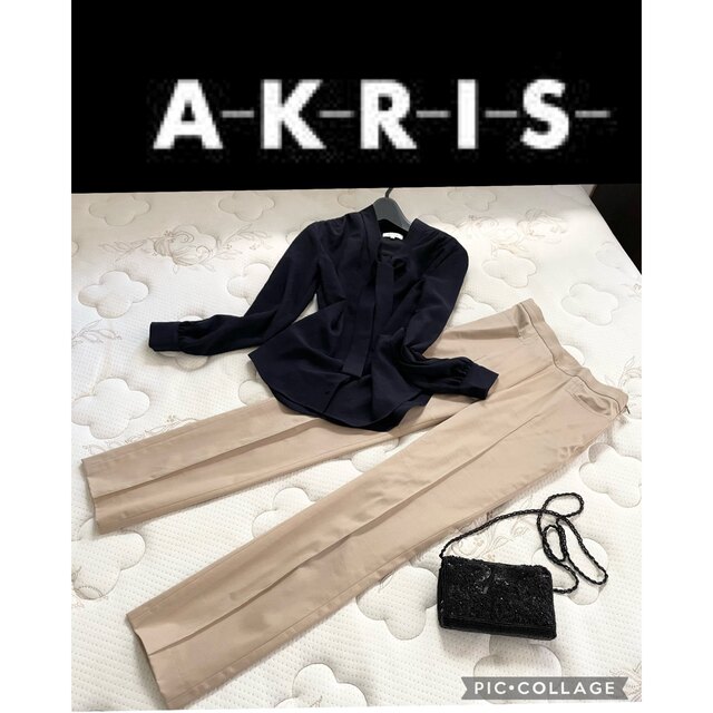 AKRIS(アクリス)の美品AKRISアクリス美パンツベージュMエポカセオリーBOSSシャネルエムフィル レディースのパンツ(その他)の商品写真