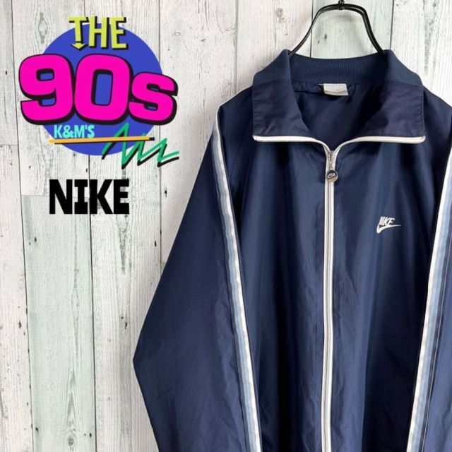 vintage NIKE ナイキ ラインデザインナイロンブルゾン デザイン