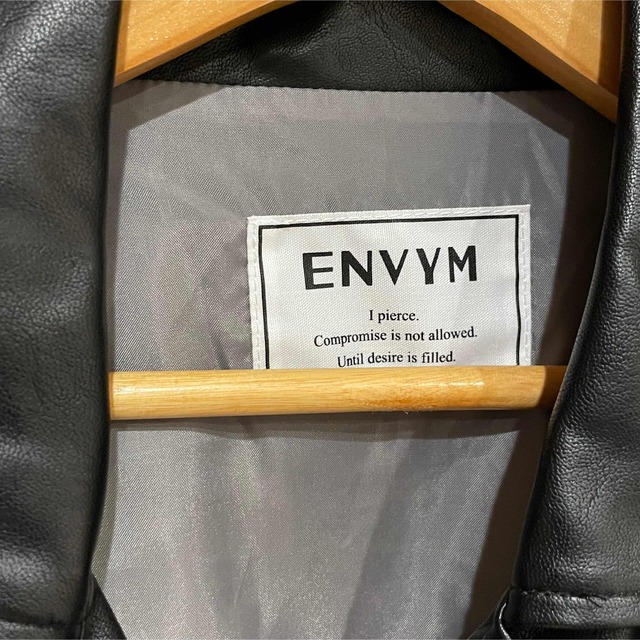 【値下げ】新品未使用 ENVYM ファーライダース ジャケット