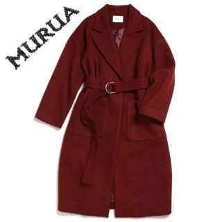 ムルーア(MURUA)のMURUA リングベルトウールコート ムルーア ブラウン(その他)