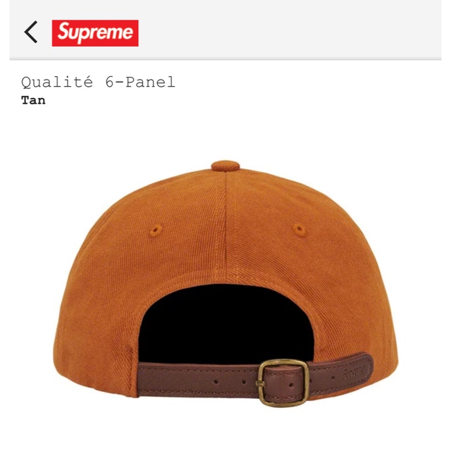 新品supreme22FW Qualite6panel正規品 送料無料 1