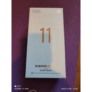 アンドロイド(ANDROID)の美品 Xiaomi 11 T Pro 8GB/128GB ムーンライトホワイト(スマートフォン本体)