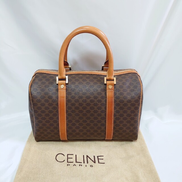 celine(セリーヌ)の美品 CELINE マカダム柄 ハンドバッグ レディースのバッグ(ハンドバッグ)の商品写真