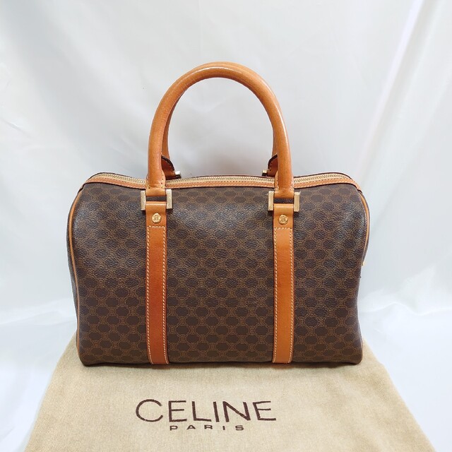 celine(セリーヌ)の美品 CELINE マカダム柄 ハンドバッグ レディースのバッグ(ハンドバッグ)の商品写真