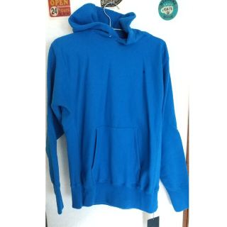 ATON - ATON エイトン フーディ パーカー ブルー 未使用 garment dyの