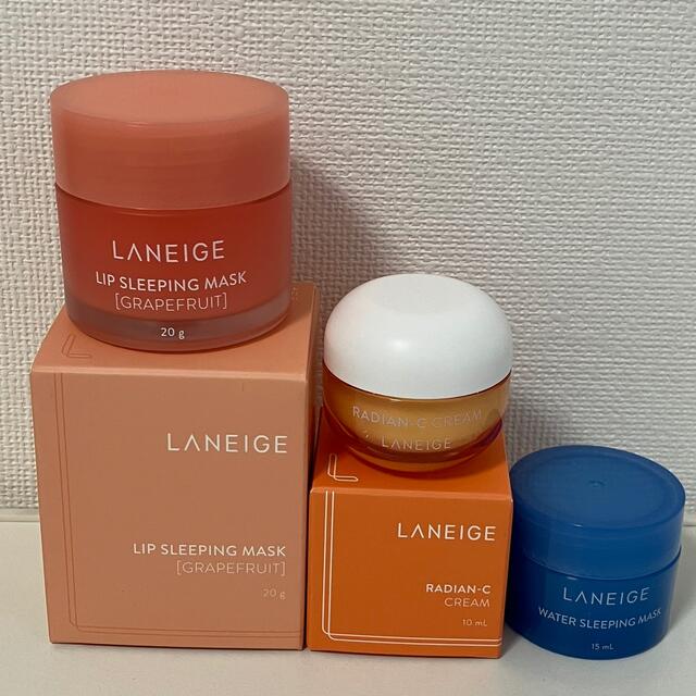 LANEIGE(ラネージュ)の新品未使用♡LANEIGE スリーピングマスクなど3点セット コスメ/美容のスキンケア/基礎化粧品(フェイスクリーム)の商品写真