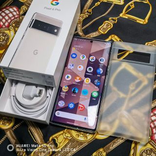 グーグル(Google)のGoogle Pixel 6 Pro 12GB/128GB 白 SIMフリー美品(スマートフォン本体)