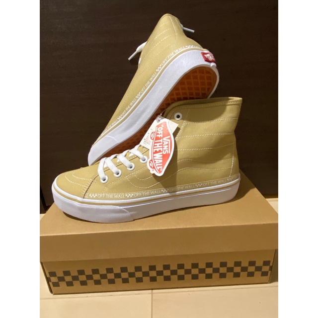 27cm VANS SK8-HI スケートハイデコンDX イエローベージュ