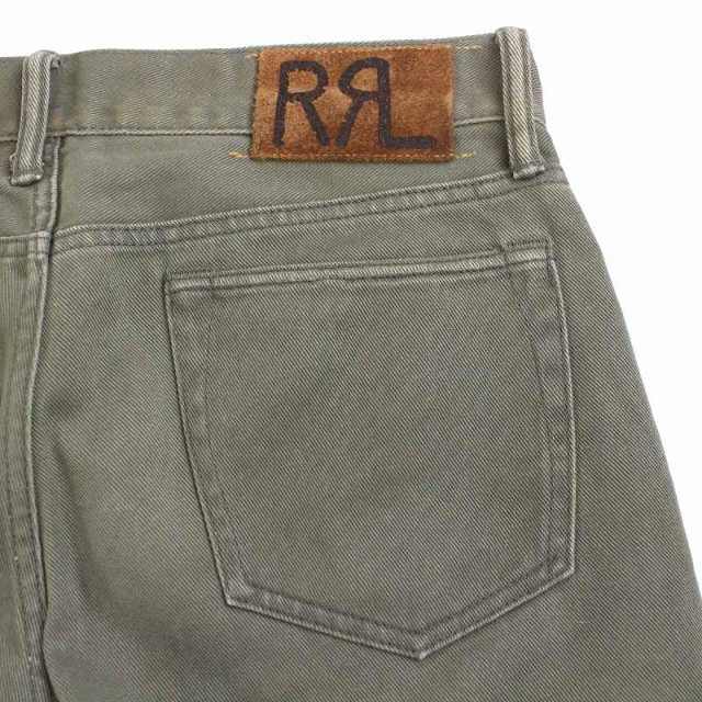 RRL(ダブルアールエル)のRRL ラルフローレン デニム パンツ チノパン ボタンフライ 30 カーキ メンズのパンツ(チノパン)の商品写真