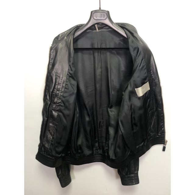 DIOR HOMME(ディオールオム)の07SS ディオールオムzip up　シングルレザーブルゾン 46 Dior メンズのジャケット/アウター(ブルゾン)の商品写真