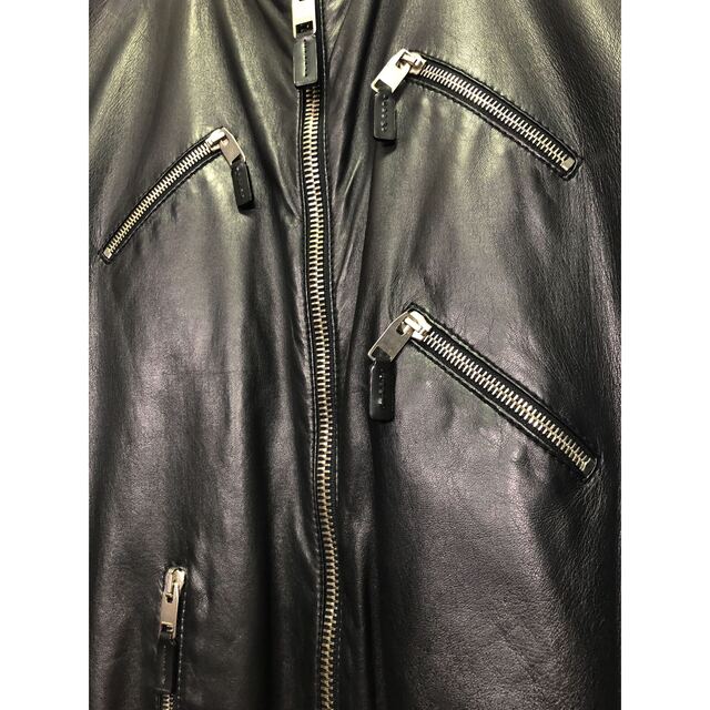 07SS ディオールオムzip up シングルレザーブルゾン 46 Dior 07SS ディオールオムzip up シングルレザーブルゾン 46 Dior