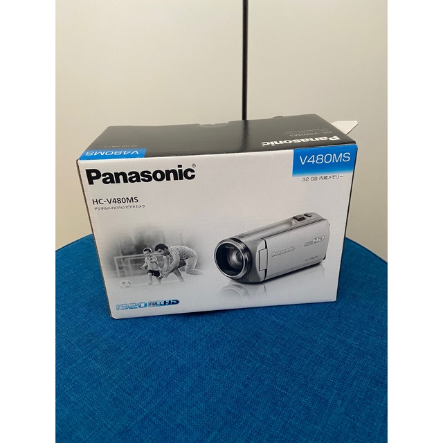 新品同様 Panasonic ビデオカメラ HC-V480MS ブラック-