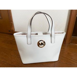 マイケルコース(Michael Kors)のマイケルコース　レザーミニトート　ホワイト(トートバッグ)