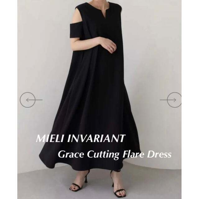 新品MIELI INVARIANT GraceCuttingFlareDress