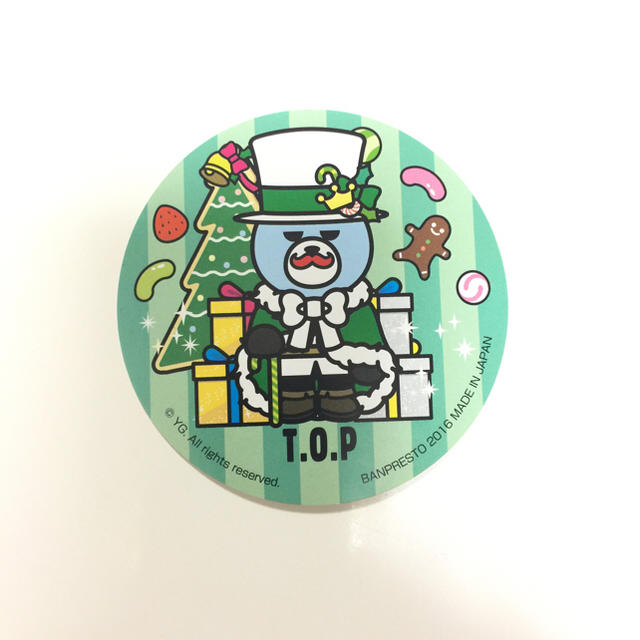 BIGBANG(ビッグバン)の一番カフェ KRUNK × BIGBANG クランチ ステッカー TOP エンタメ/ホビーのCD(K-POP/アジア)の商品写真