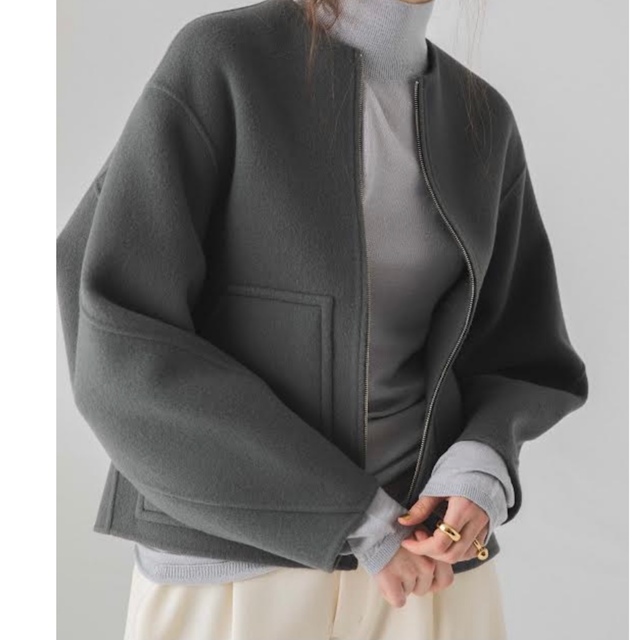 テレビで話題】 【LOHEN】バックフォルムZIPリバーブルゾンコート ノー
