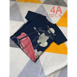 オジコ(OJICO)のオジコ　ひつじのショーン　半袖ティシャツ　4A  90-100くらい　ネイビー(Tシャツ/カットソー)
