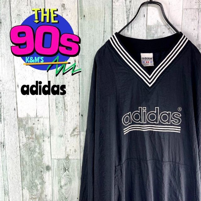 入手困難 80's adidas アディダス カナダ製 ナイロン プルオーバー 最