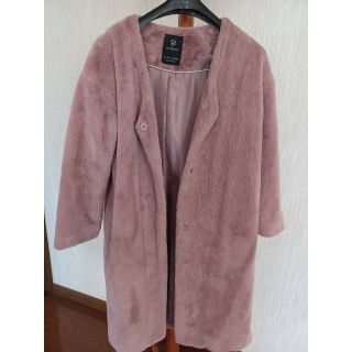 ダブルクローゼット(w closet)の【ロングコート】お値下げしました‼️ピンク ファーコート(ロングコート)