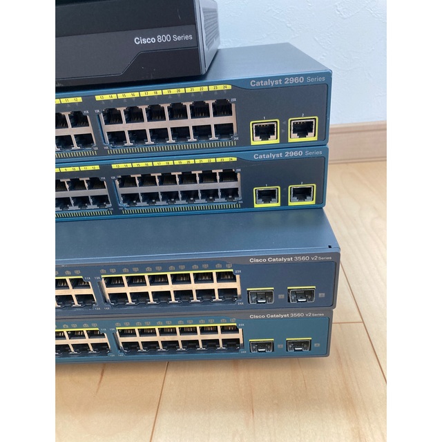 CCNA、CCNP】6台Cisco891FJ、L3 3560 、L2 2960-