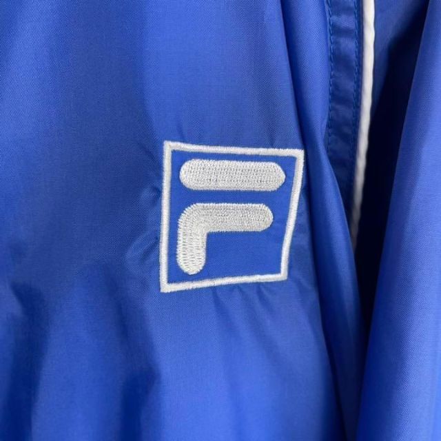 FILA(フィラ)の90's FILA フィラ　両面ロゴ刺繍　ヴィンテージ ナイロンジャケット メンズのジャケット/アウター(ナイロンジャケット)の商品写真