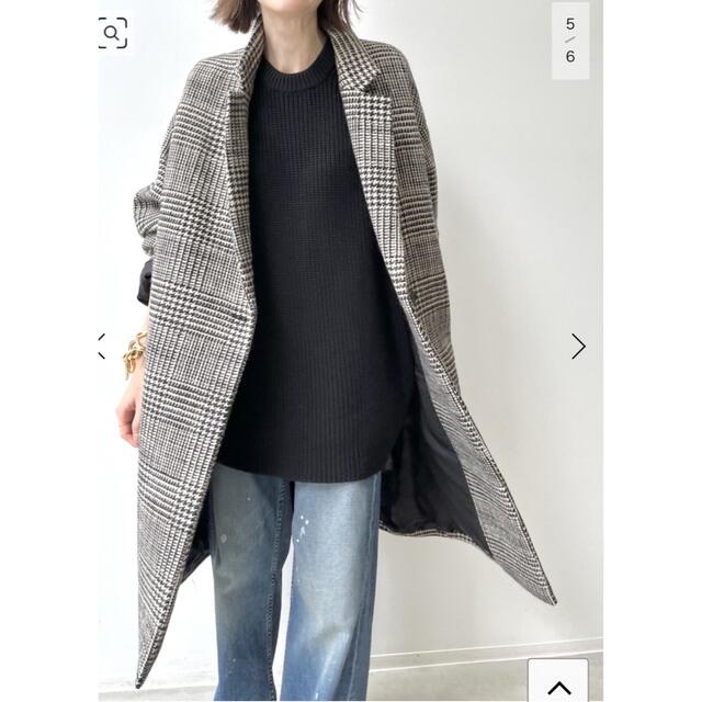 L'Appartement DEUXIEME CLASSE(アパルトモンドゥーズィエムクラス)の【L'Appartement 】Check W Coat レディースのジャケット/アウター(チェスターコート)の商品写真