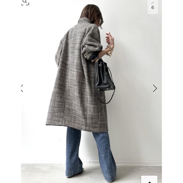 L'Appartement DEUXIEME CLASSE(アパルトモンドゥーズィエムクラス)の【L'Appartement 】Check W Coat レディースのジャケット/アウター(チェスターコート)の商品写真