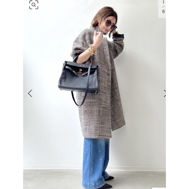 L'Appartement DEUXIEME CLASSE(アパルトモンドゥーズィエムクラス)の【L'Appartement 】Check W Coat レディースのジャケット/アウター(チェスターコート)の商品写真