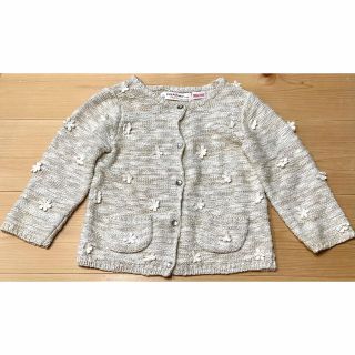 ザラキッズ(ZARA KIDS)のZARAベイビー　ニットカーディガン　98センチ(カーディガン)