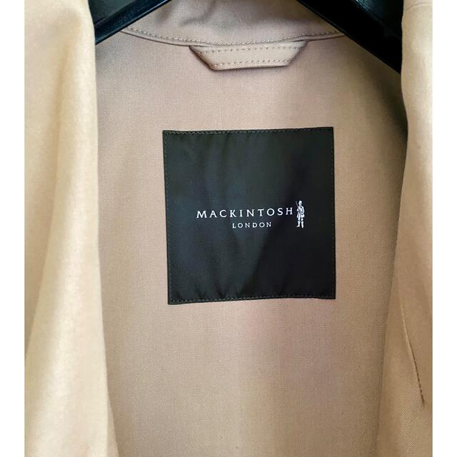 ☆値下げ☆マッキントッシュ ロンドン ゴム引き コート ノッチドカラー 開襟
