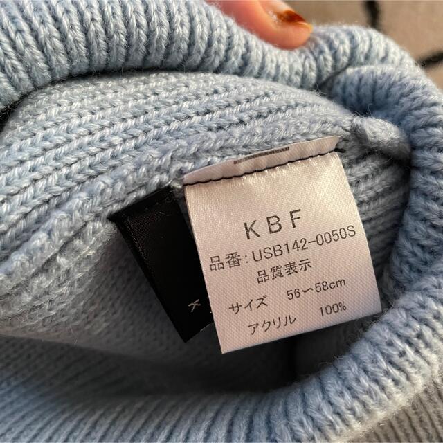 KBF(ケービーエフ)の美品＊KBF ビーニー レディースの帽子(ニット帽/ビーニー)の商品写真